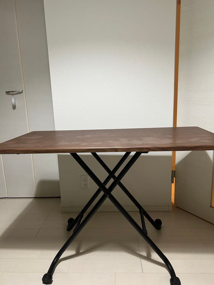 【値下げ中】ニトリ 昇降テーブル ライザ ミドルブラウン