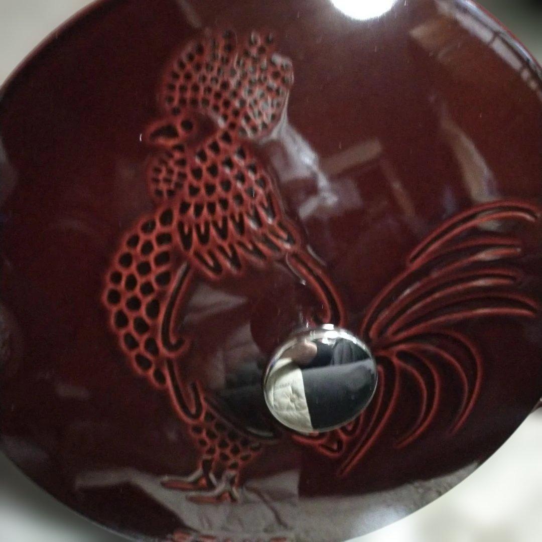 【未使用!!】staub フレンチルースターココットグレナディンレッド 24cm