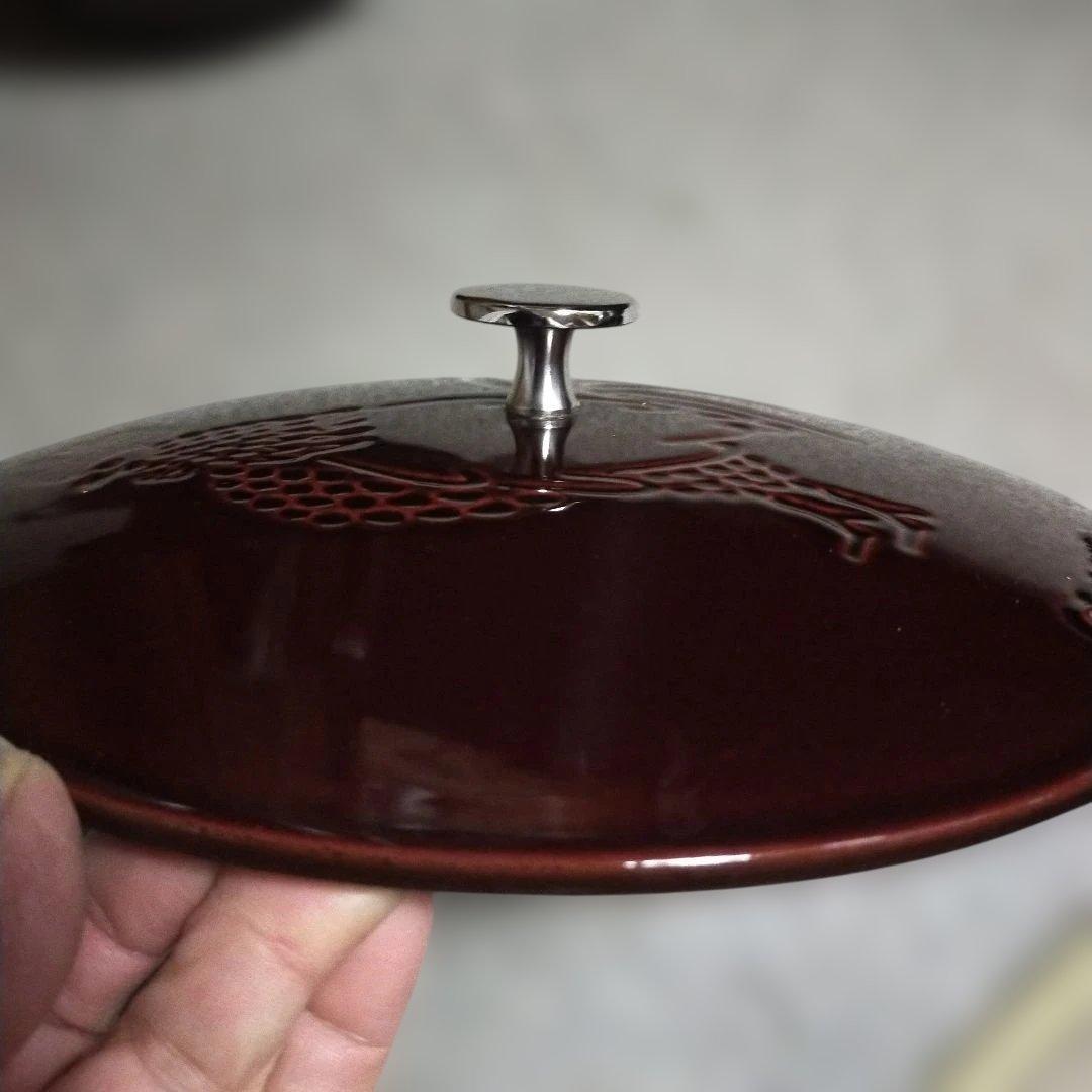 【未使用!!】staub フレンチルースターココットグレナディンレッド 24cm