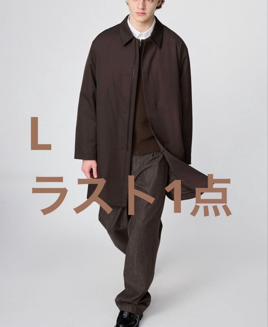 ◆【完売品】UNIQLO:C パフテックハーフコート L ダークブラウン