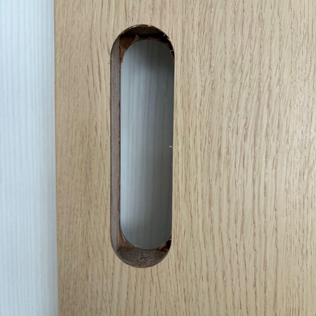 *木製ドア パネル 猫用出入り口付き DIY素材　ペット用出入口付きドア