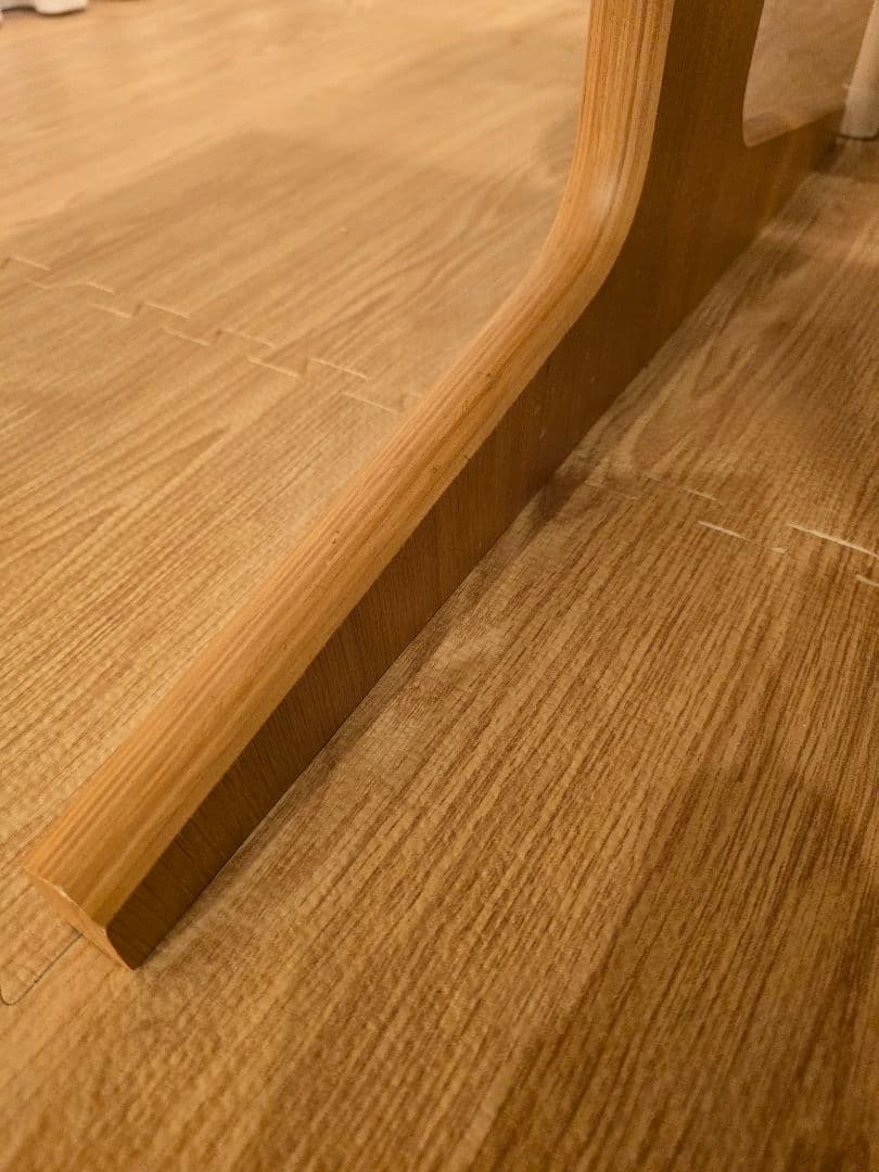 無印良品　リビングでもダイニングでもつかえるテーブル・３・オーク材