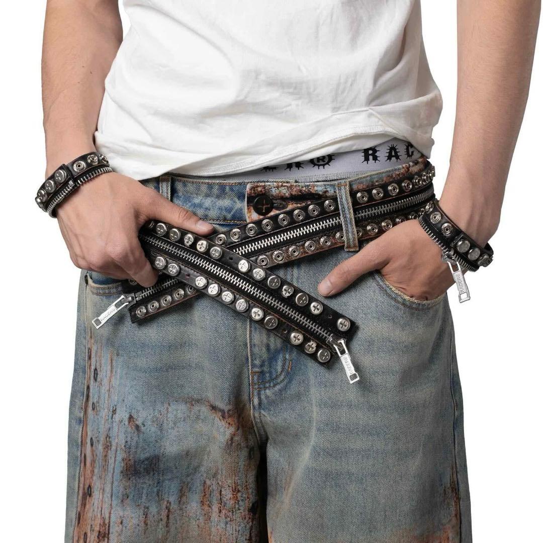 小物 racer worldwide split button belt