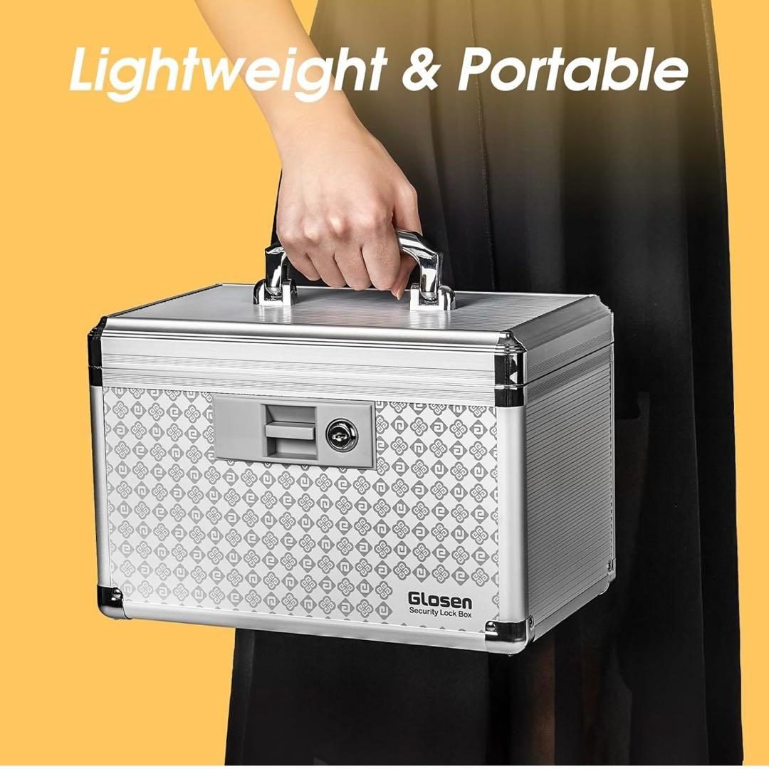 メディシンロックボックス 鍵付き 重要な書類 お金