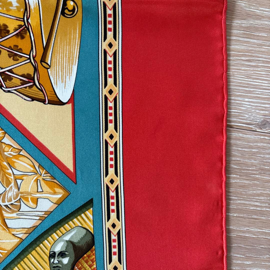 鞠*山様 エルメス/カレ90/スカーフ/タムタムの音に合わせて/ 美品