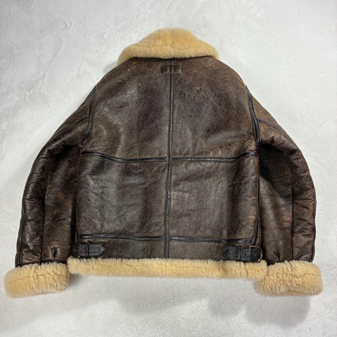 早い者勝ち！HANAI B-3フライトジャケット ムートンジャケット レザー M