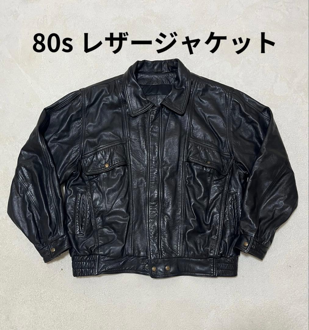 形◎ lether ranch レザージャケット　XL 80s カナダ製　牛革