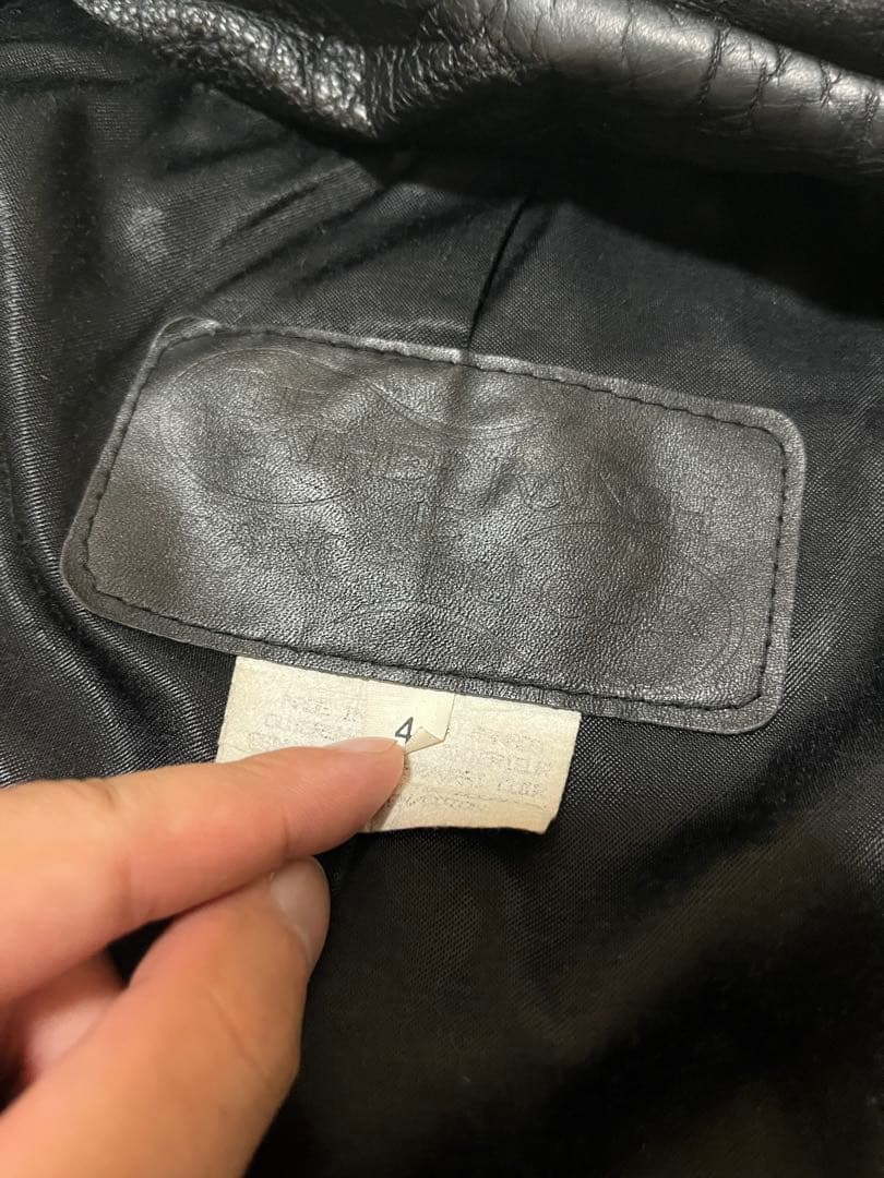 形◎ lether ranch レザージャケット　XL 80s カナダ製　牛革