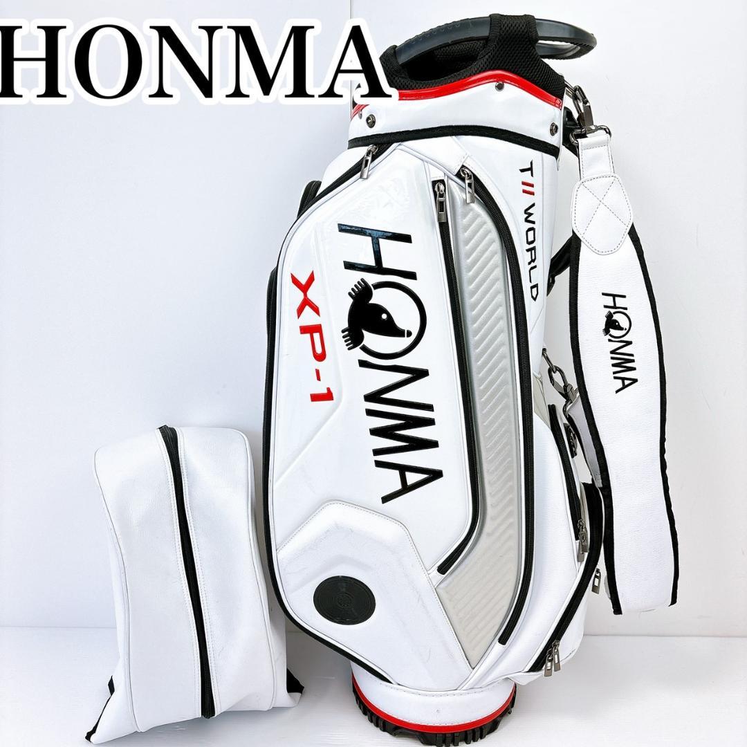 ホンマ　キャディバッグ　ホワイト／HONMA　本間ゴルフ　白　9型