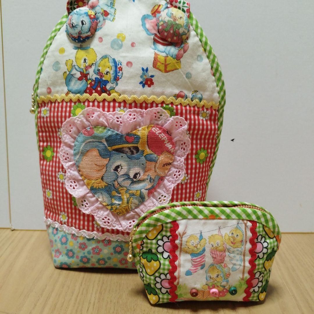 れいです。トートバッグとポーチのセット