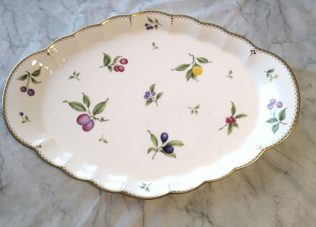 未使用品 Noritake Bone China 耳付パ－ティ－プレ－ト 大皿