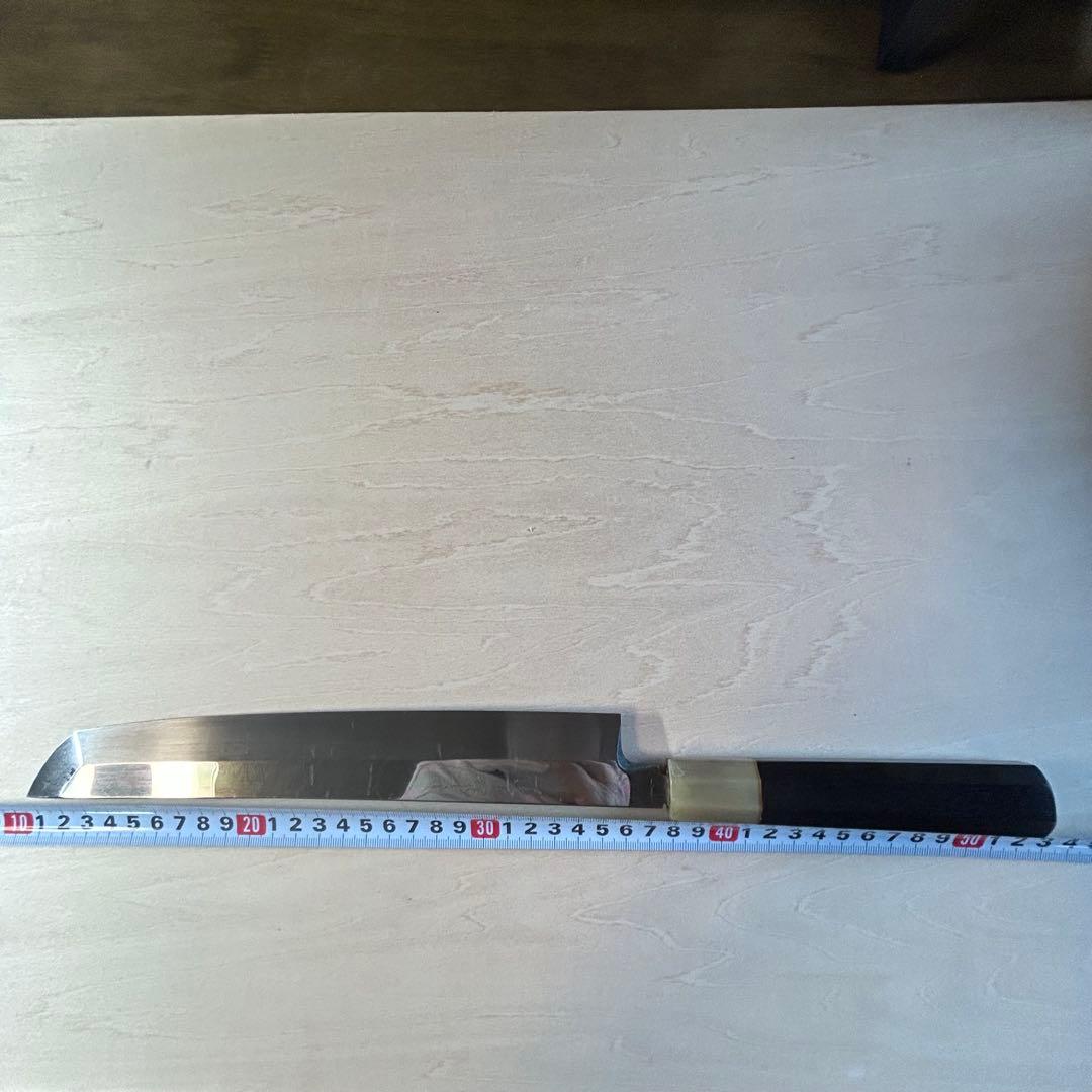 包丁 柳刃包丁 切付 職人 プロ用 波紋 正国作 使用未使用 本鍛錬 黒檀