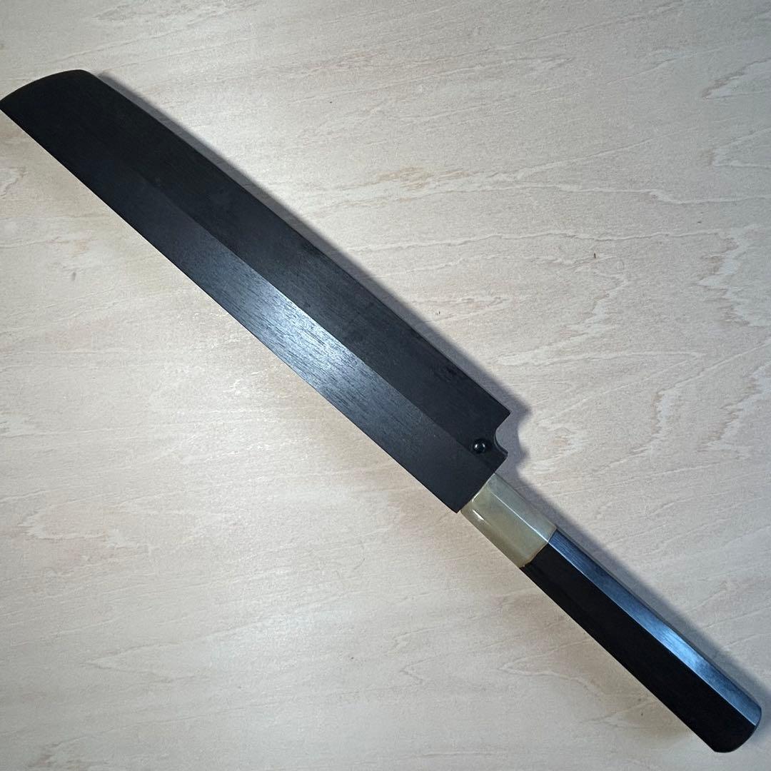 包丁 柳刃包丁 切付 職人 プロ用 波紋 正国作 使用未使用 本鍛錬 黒檀