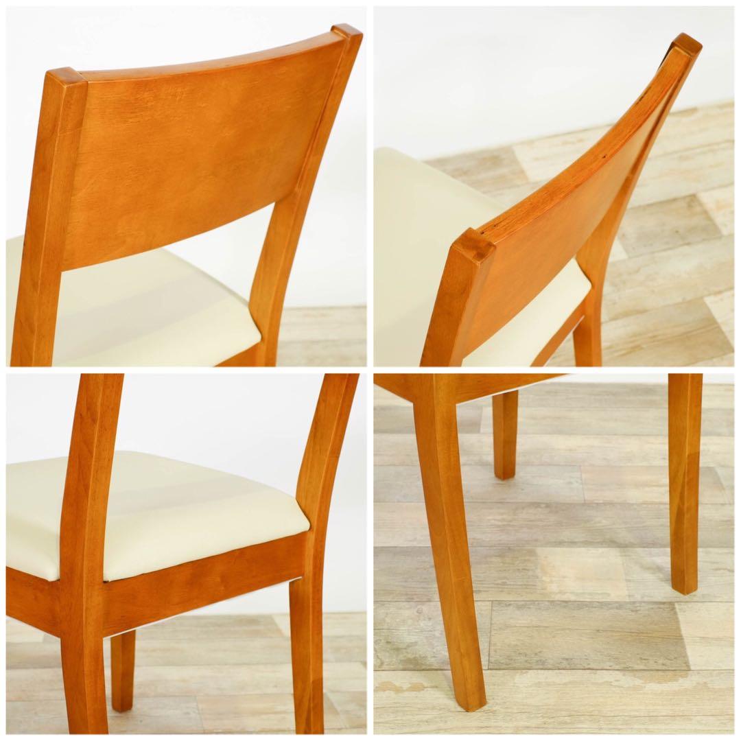 A 新品 ダイニングチェア 4脚セット ブラウン 椅子 イス チェア リビング