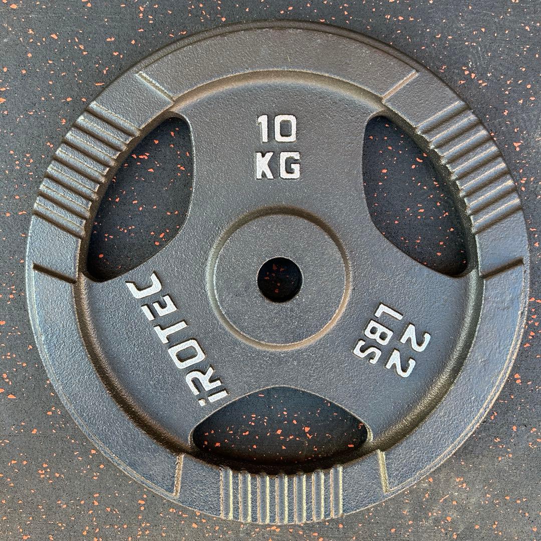 【美品】iROTEC アイロテック 28mmアイアンプレート 10kg×2枚