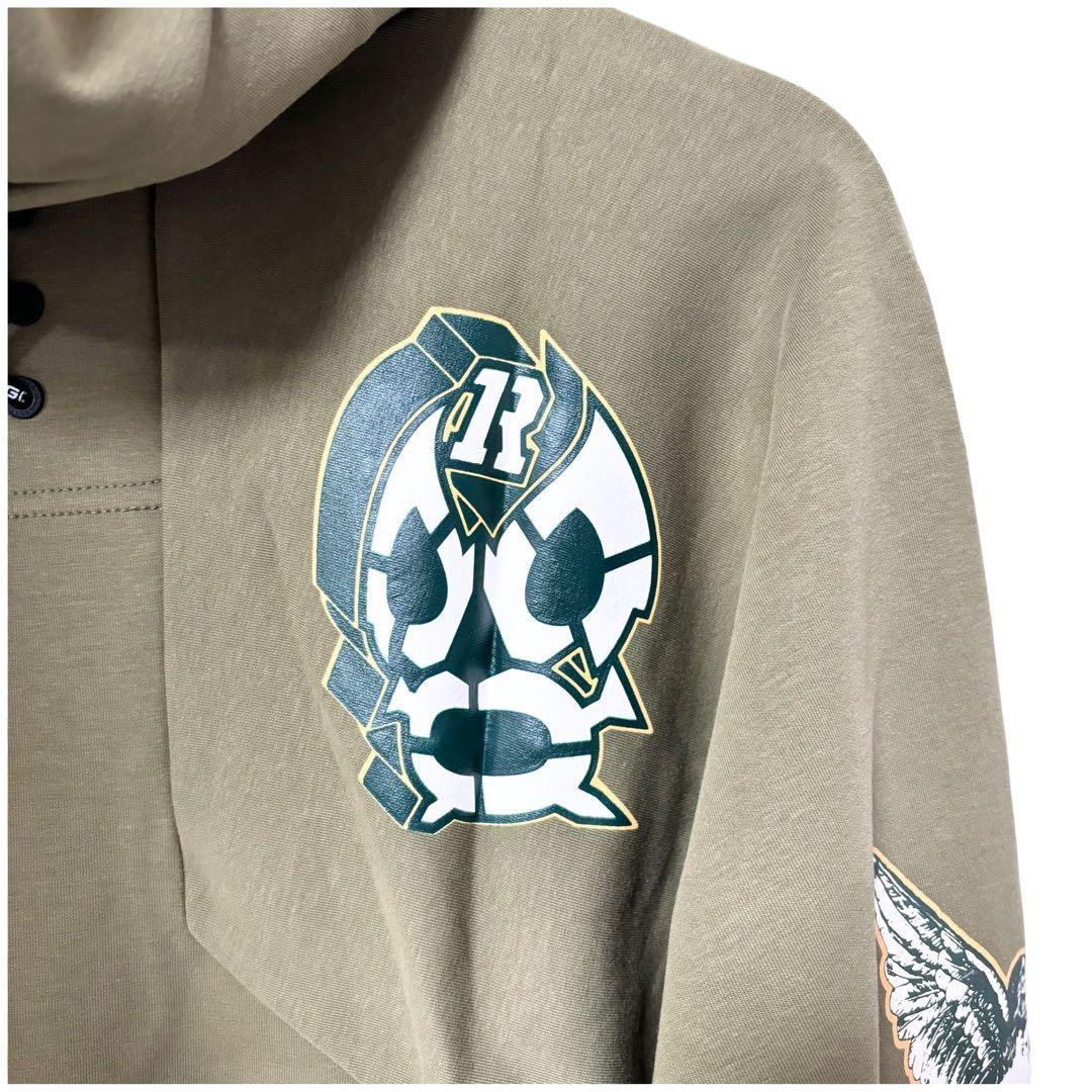 新品 ラッセルノ ゴルフ マスク フーディー マルチロゴ カーキ ゴルフ L 5