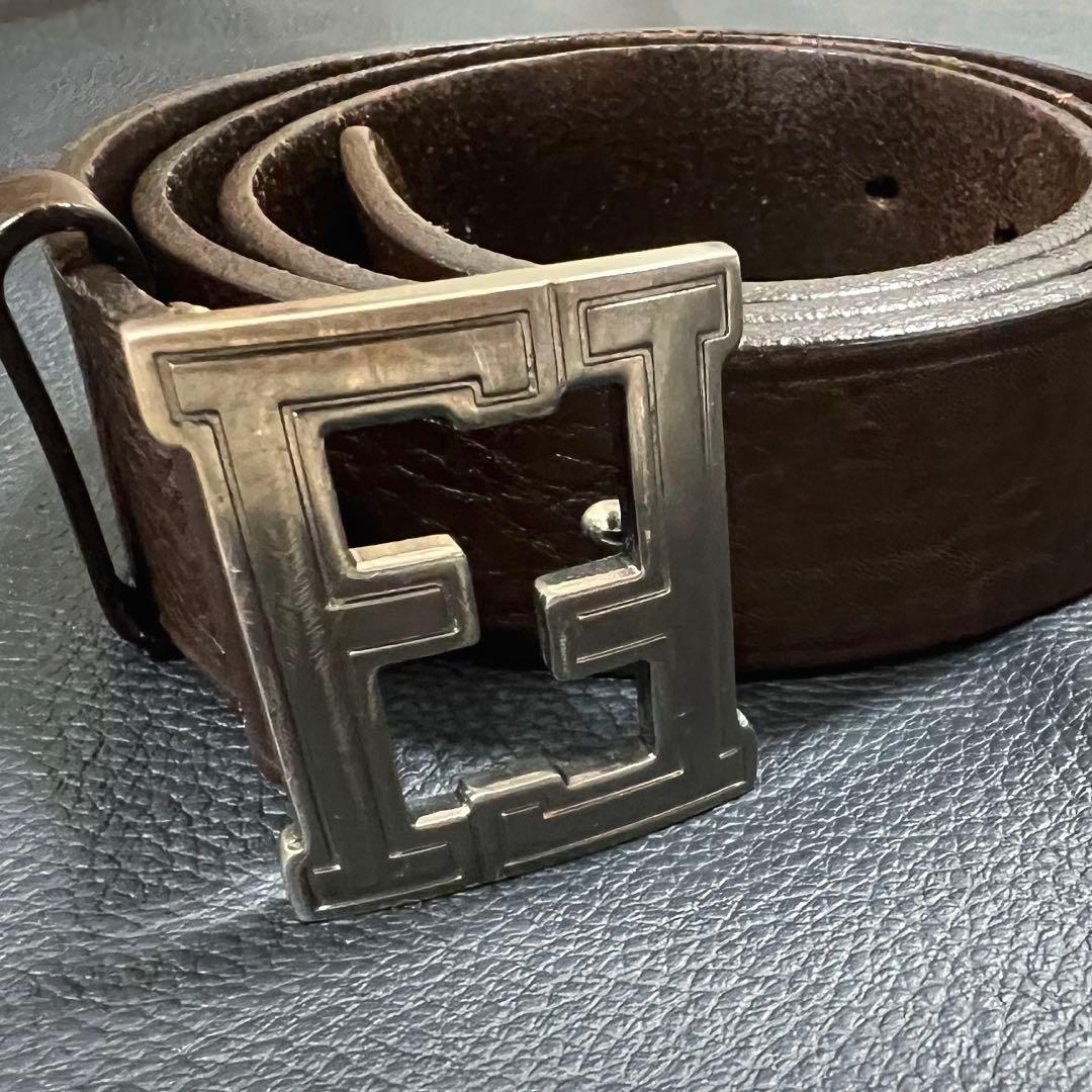 FENDI フェンディ ベルト ダブルF 金具 バックル メンズ