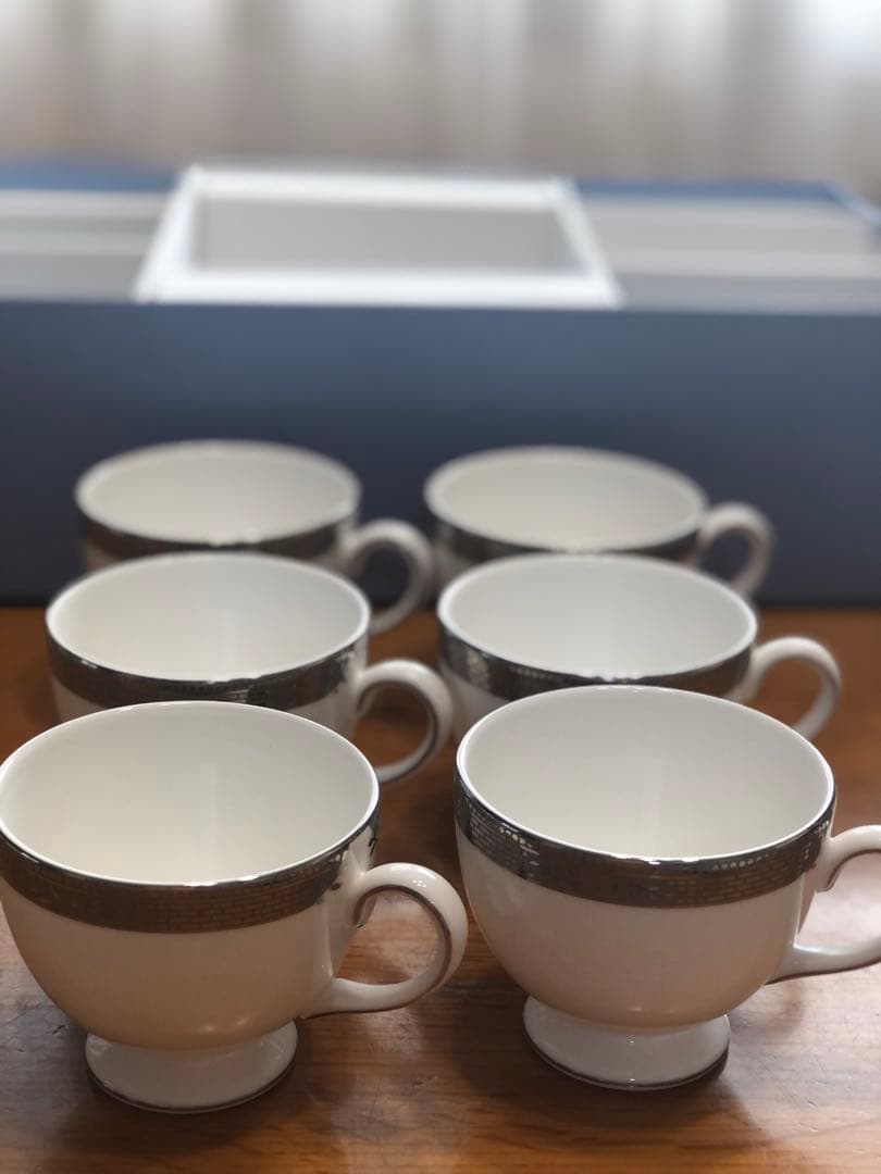 未使用品　ウェッジウッド　マーカサイト　グレー　ミレニアム 6客セット