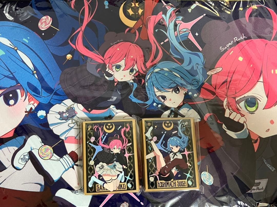 混沌の女神様　ホロライブ　スリーブ　プレイマット　星街すいせい　さくらみこ　K6