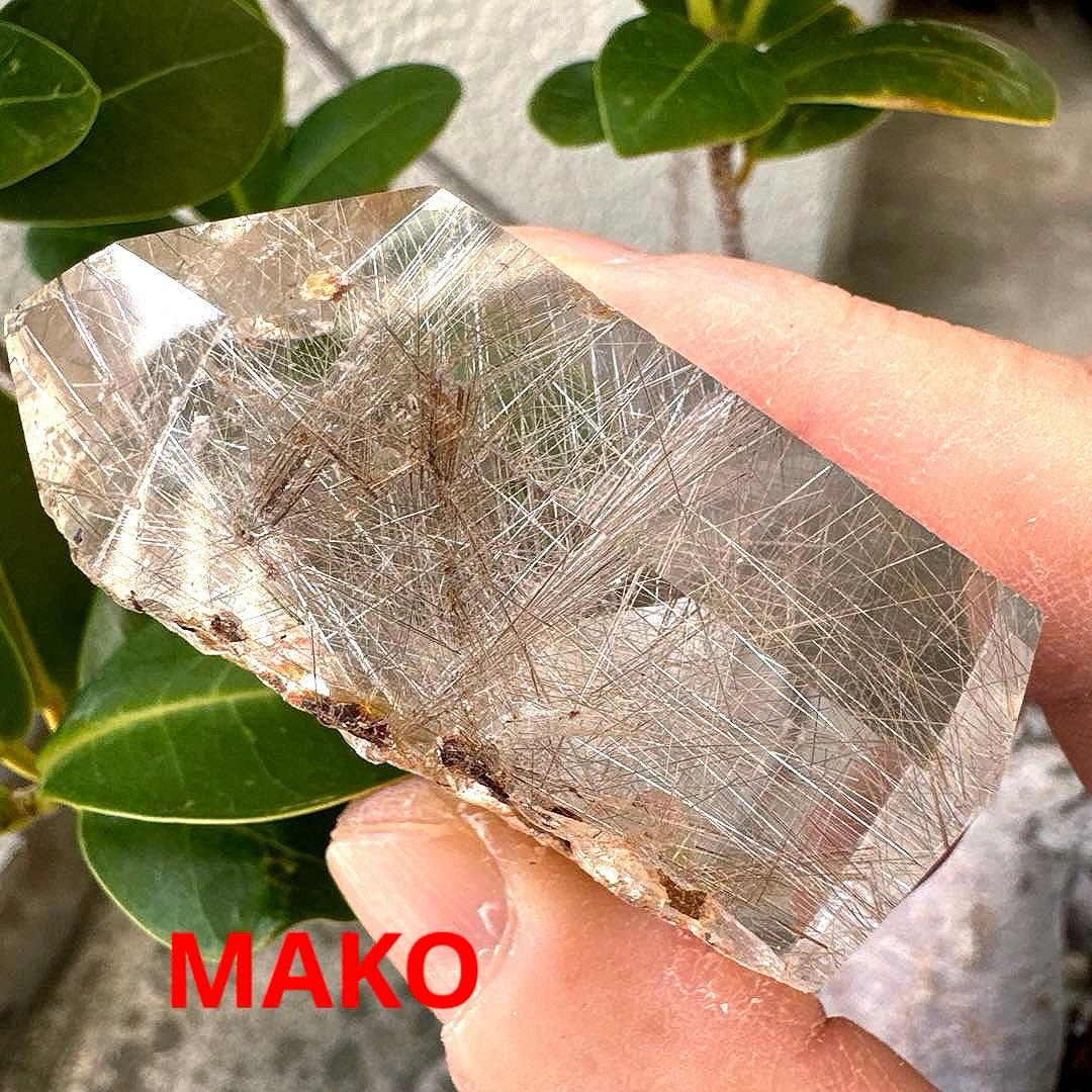 M1873☆ルチルクォーツ六角柱68g☆ミナスジェライス州産☆天然石　原石