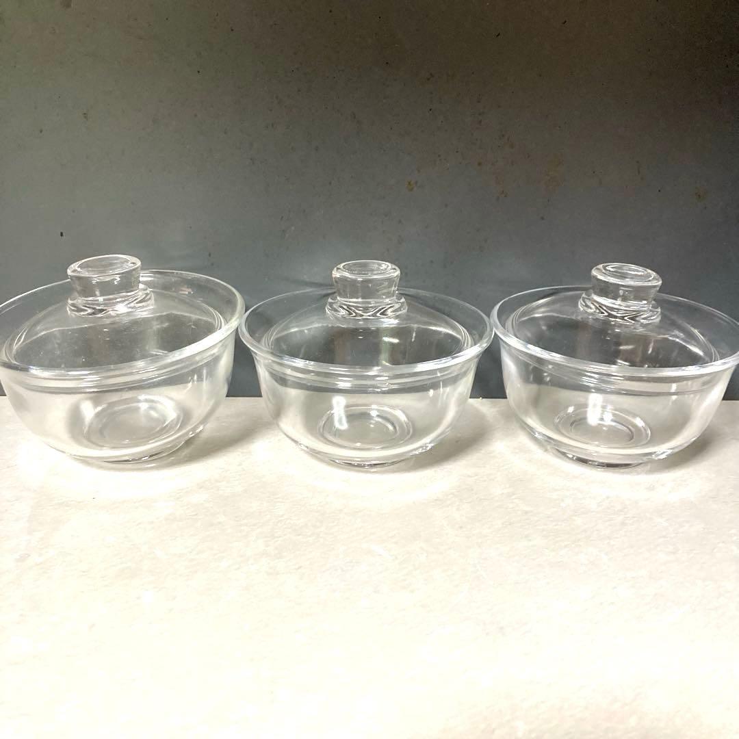 ガラス製 蓋付きキャニスター