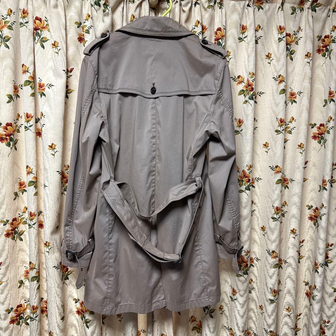 BURBERRY BLACK LABEL グレー トレンチコート M
