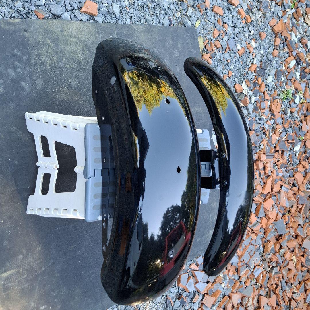 ハーレー　スポーツスター　ブラック スチール フェンダー　純正　前後