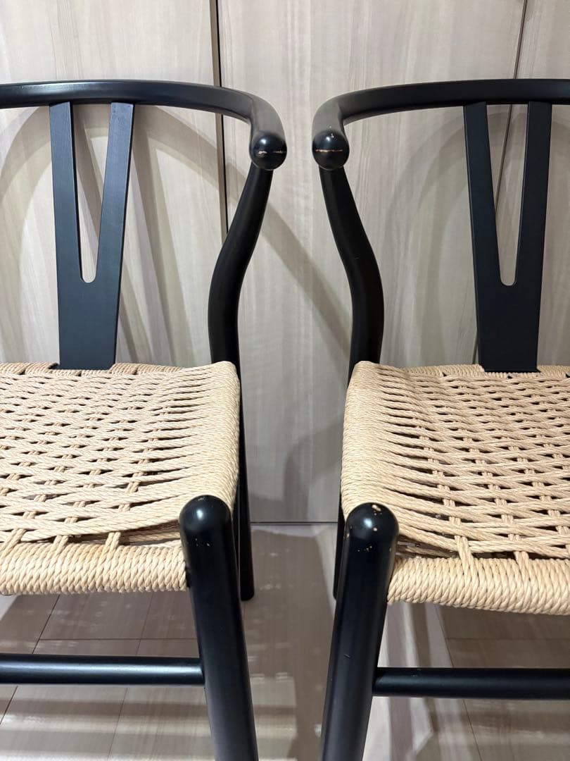 TDK　ラウンドテーブル　Yチェア2脚セット【引取限定】