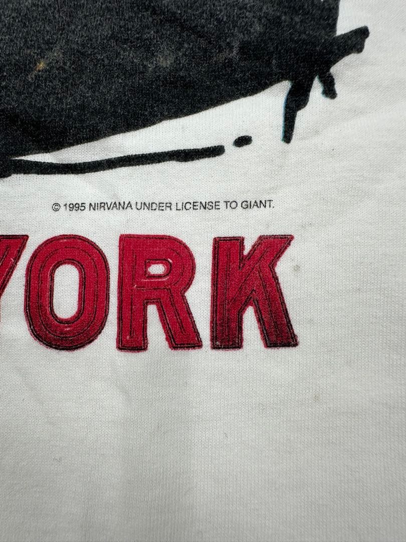 希少/美品 90s/NIRVANA/LIVE IN NEW YORK Tシャツ