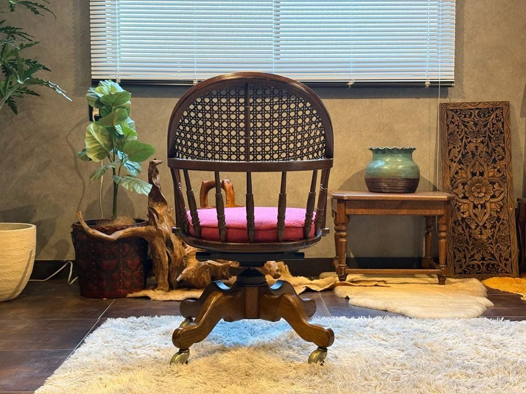 DREXEL HERITAGE　ドレクセル　アンティーク　デスクチェア　IH