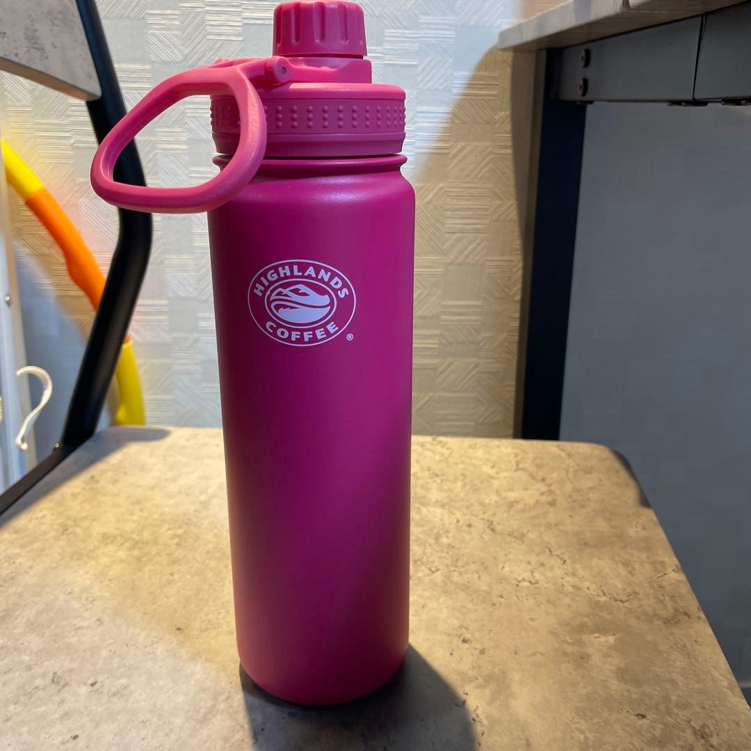 HIGHLANDS COFFEE ピンク水筒