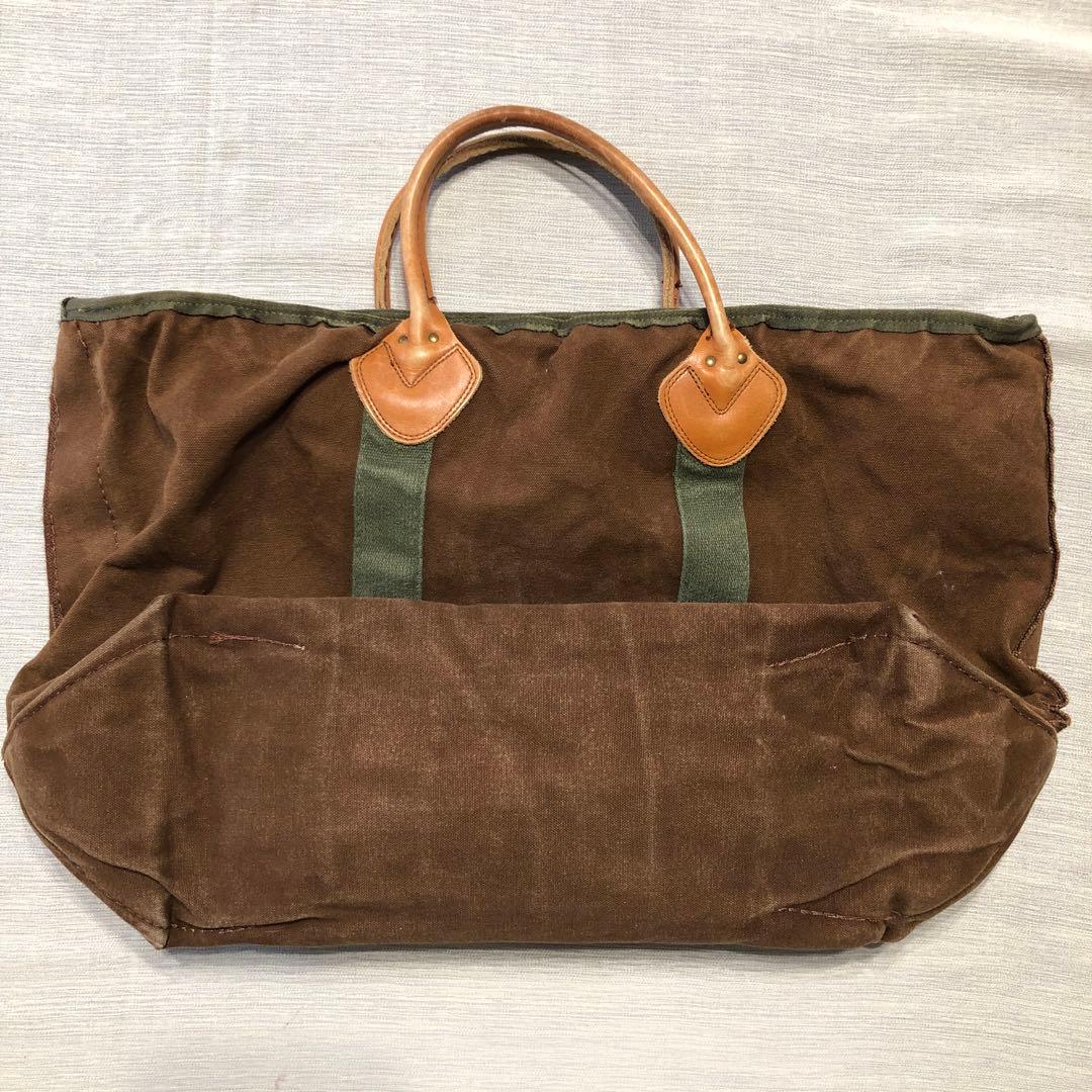 L.L.Bean キャンバス トートバッグ レザーハンドル ヴィンテージ