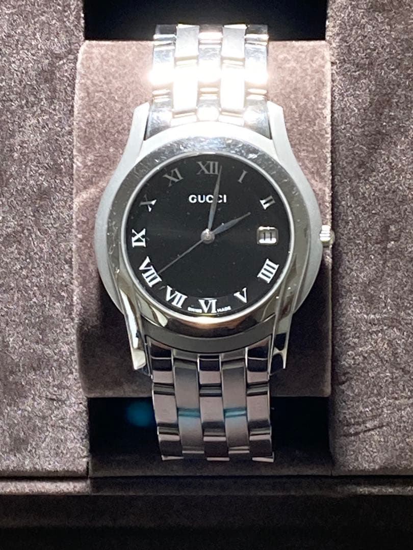 グッチ GUCCI 5500M メンズ 腕時計 稼動品