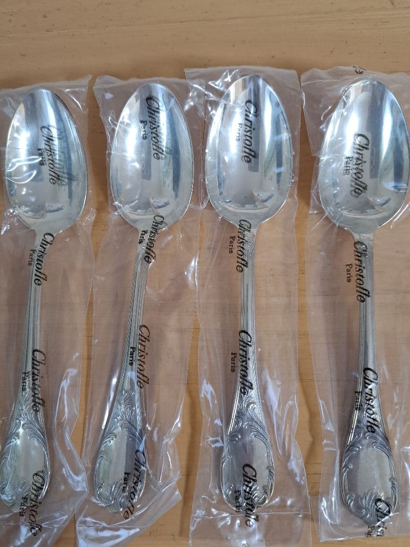 【新品未開封】クリストフル　マルリーテーブルスプーン　約20cm　4本