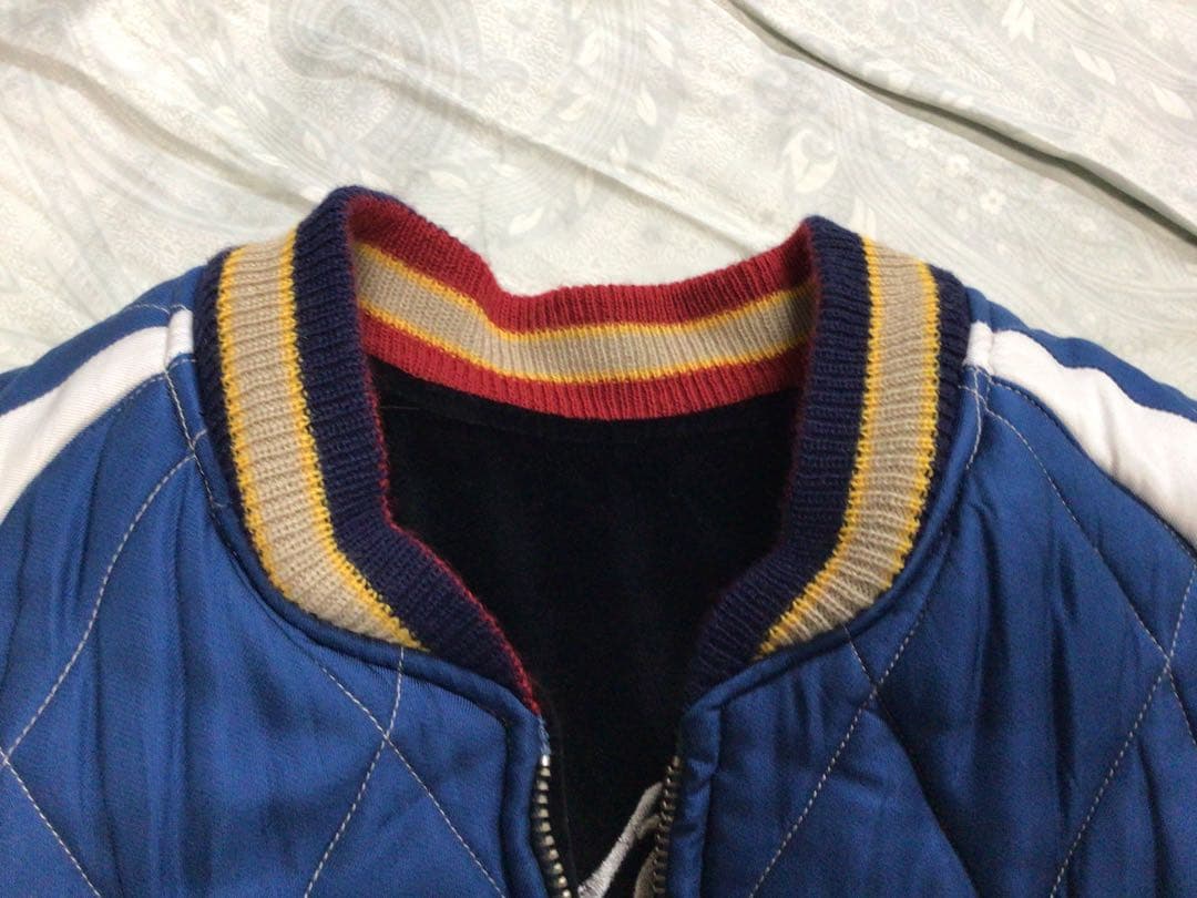 【TAKE】美品 東洋 別珍 サテンキルト リバーシブル スカジャン