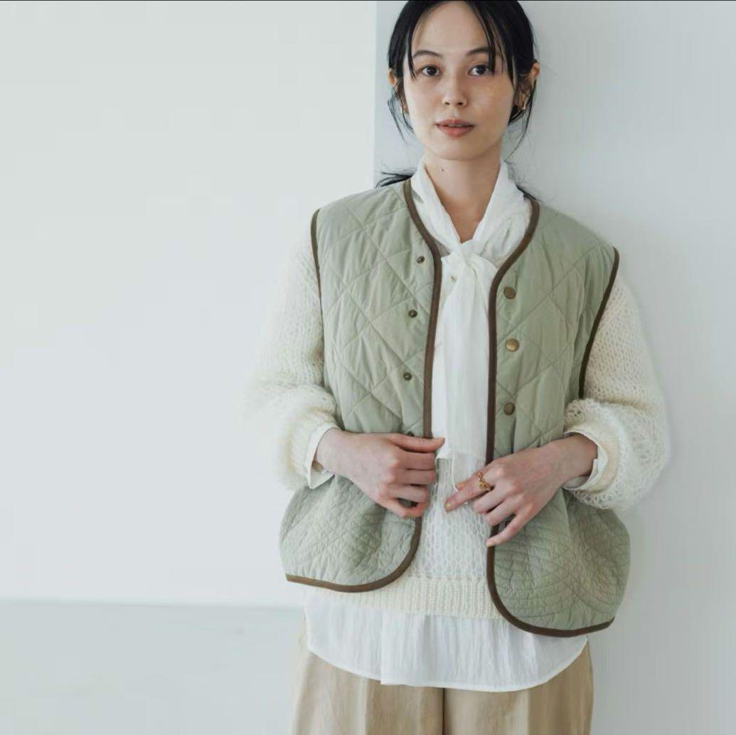 北欧暮らしの道具店　毎日着回したいキルティングベスト よしいちひろさんコラボ