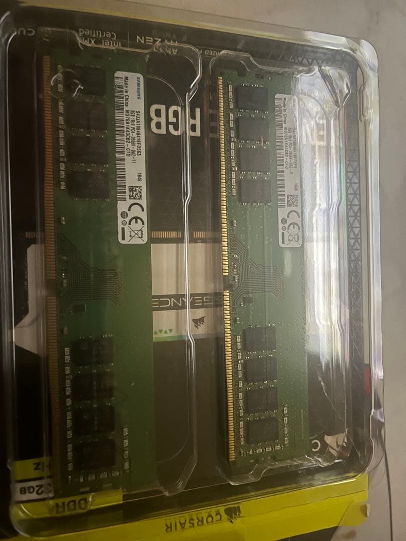 プ*っ様 Samsung デスクトップメモリ DDR4 8gb×2 2666mh