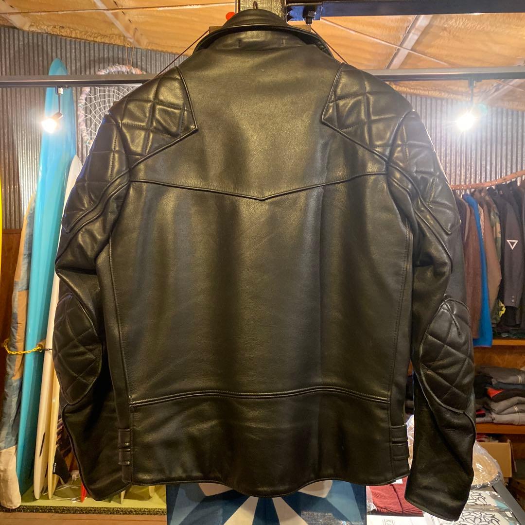 666英国製パデッドダブルレザーライダース