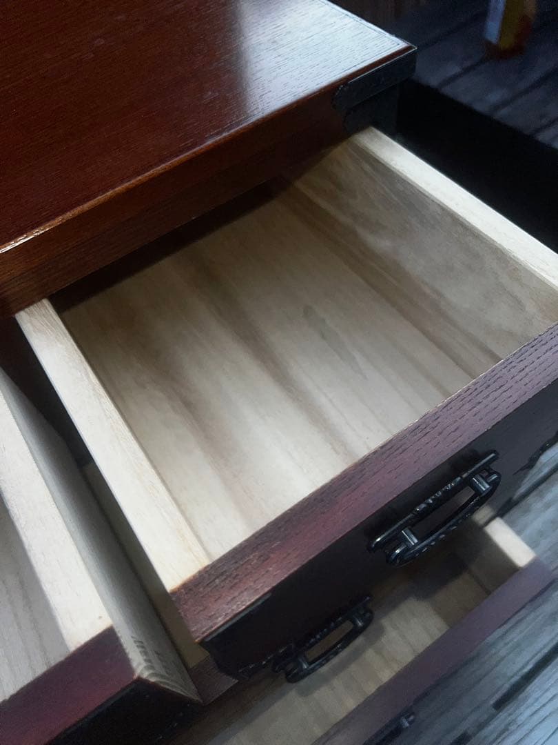 43 ケヤキ作り 桐材 民芸家具 小箪笥 定価80000円