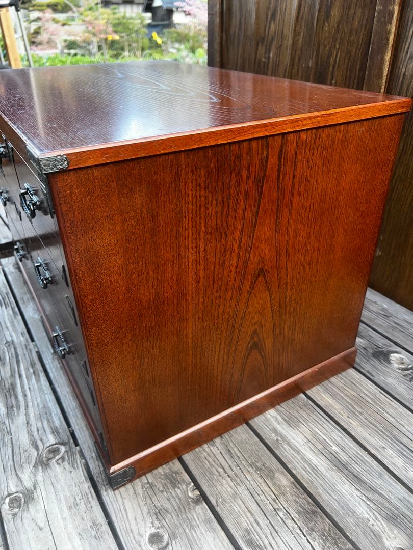 43 ケヤキ作り 桐材 民芸家具 小箪笥 定価80000円