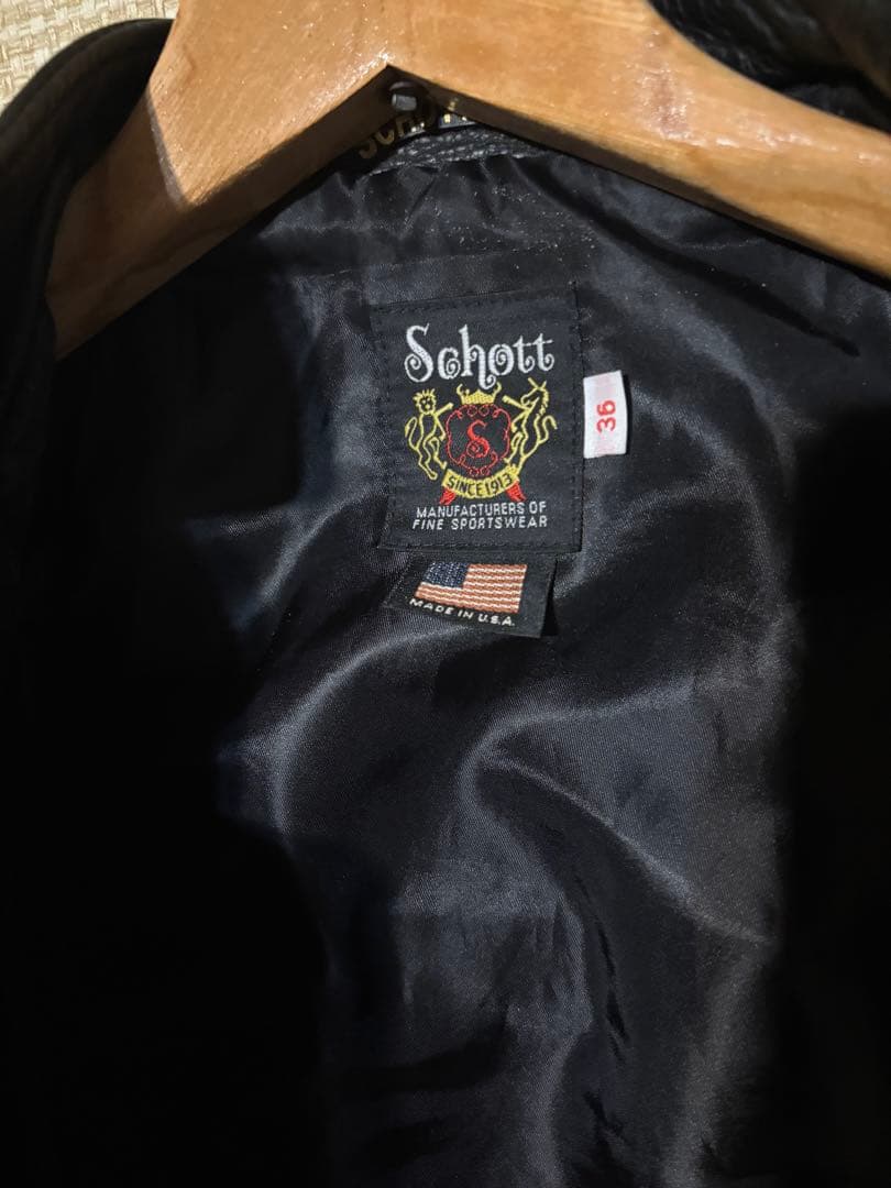 美品　schott 541XX シングルライダース　36 2025年1月購入