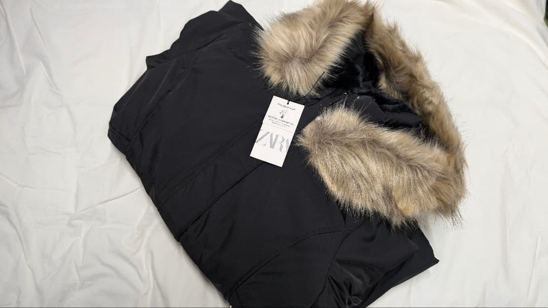 ☆不用品処分☆　ZARAウォーターウインドプロテクトアノラックブラックXL