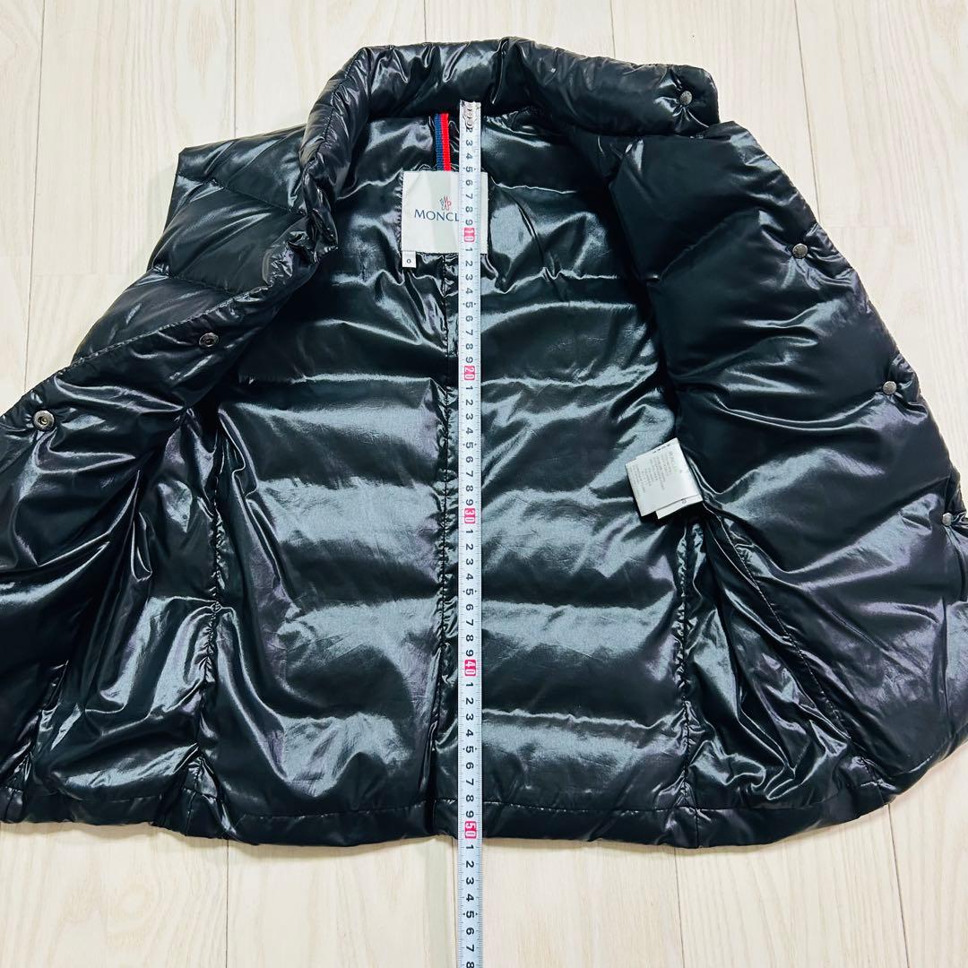 【極美品】MONCLER モンクレール ダウンベスト ブラック レディース 0