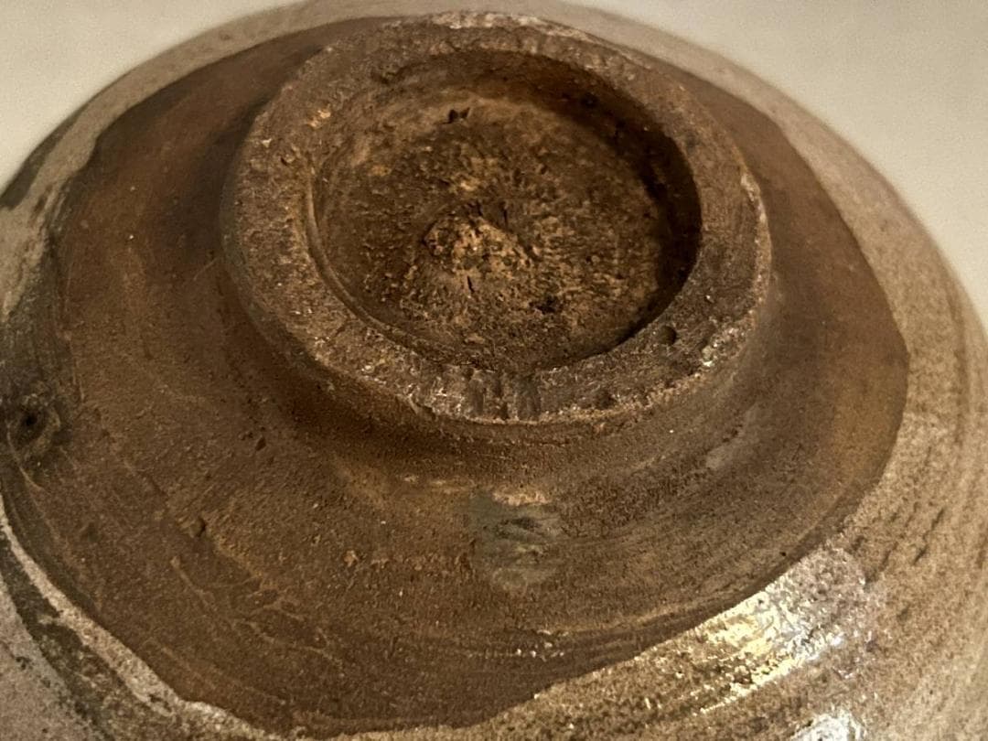 皿■古唐津 平皿 絵唐津 渦巻き 平杯 (江戸期)酒器 古美術 時代物 骨董品■