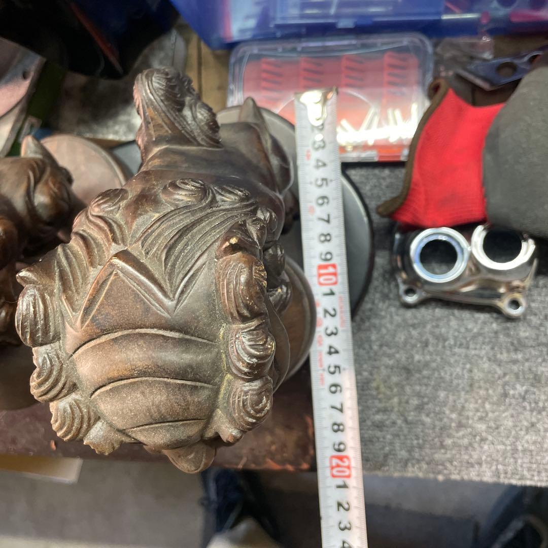 木製獅子　灰皿？