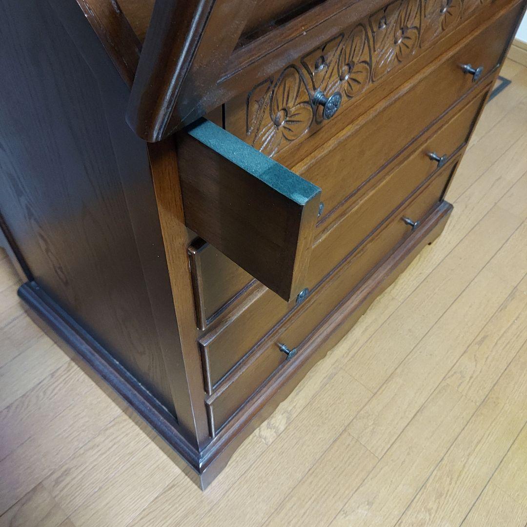 美品　ライティングビューロー　チェスト