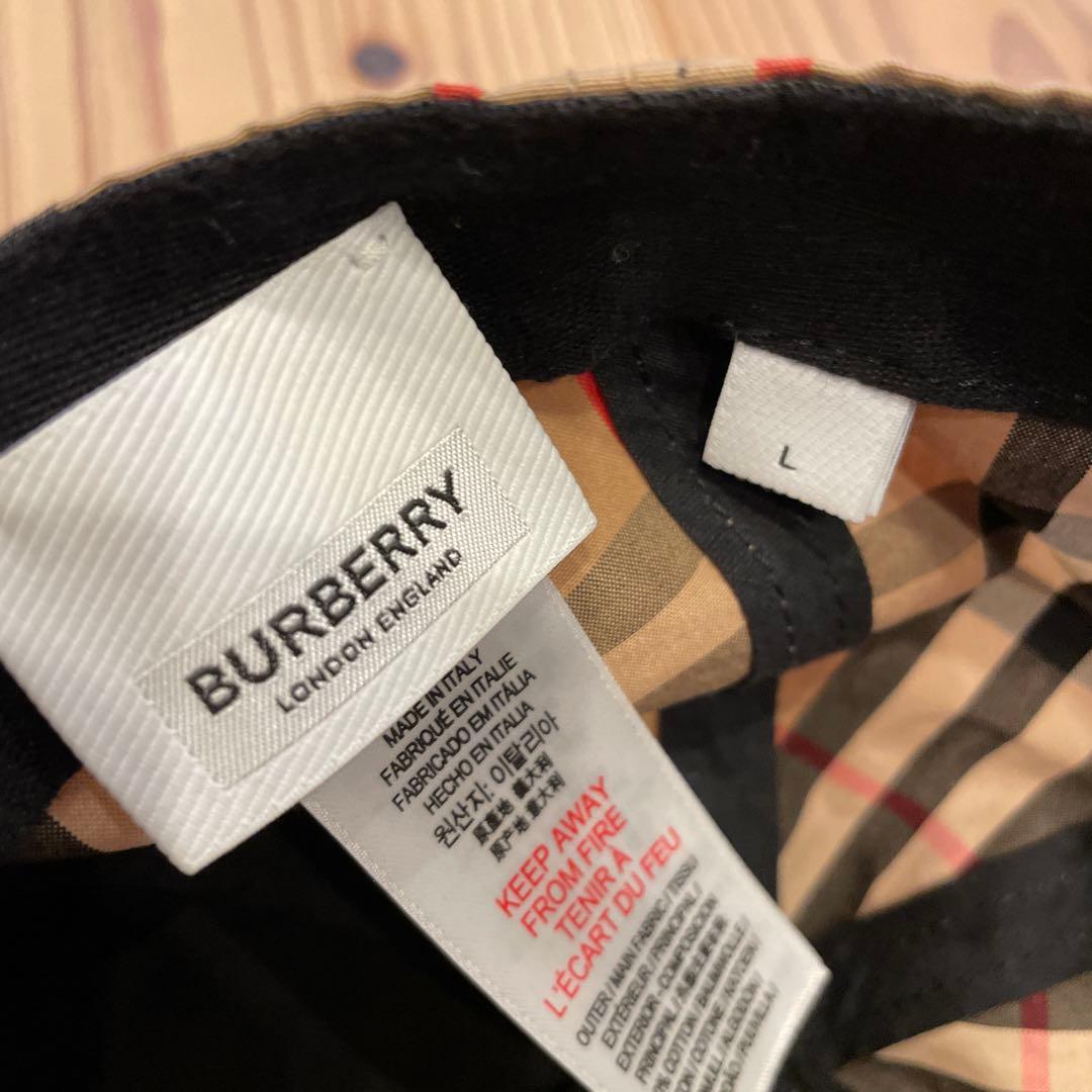 バーバリーチルドレン　キャップ　Lサイズ