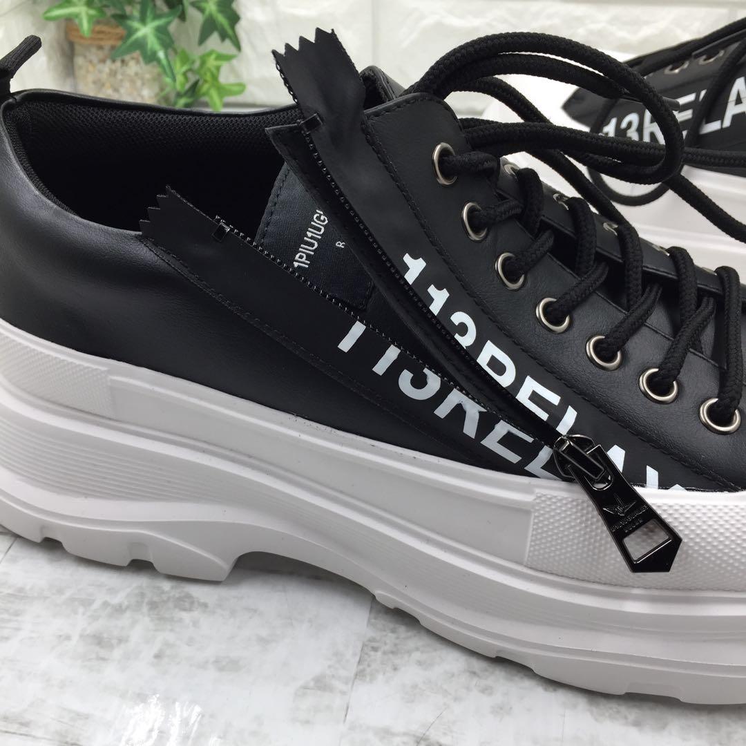 【極美品】1PIU1UGUALE3 RELAX 厚底スニーカー ブラック27cm