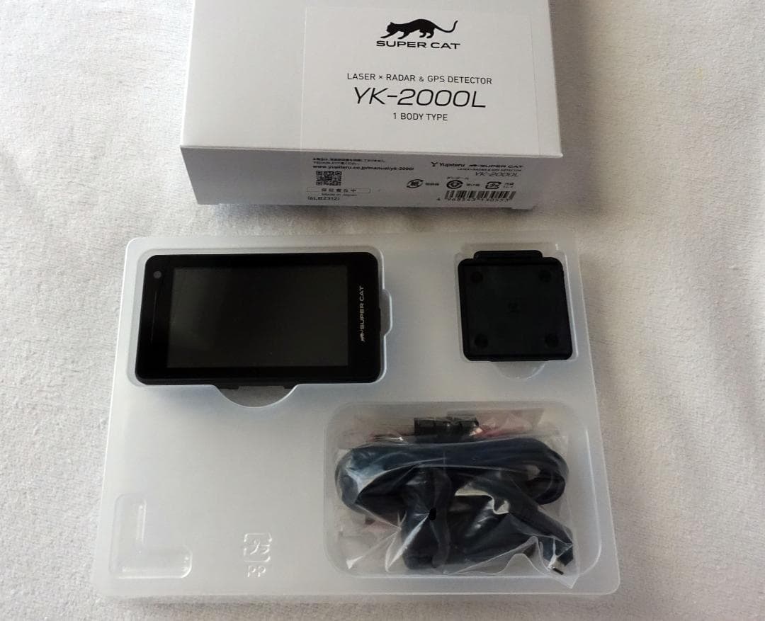 ユピテル YK-2000L GPS レーザー＆レーダー探知機 データ更新済 美品