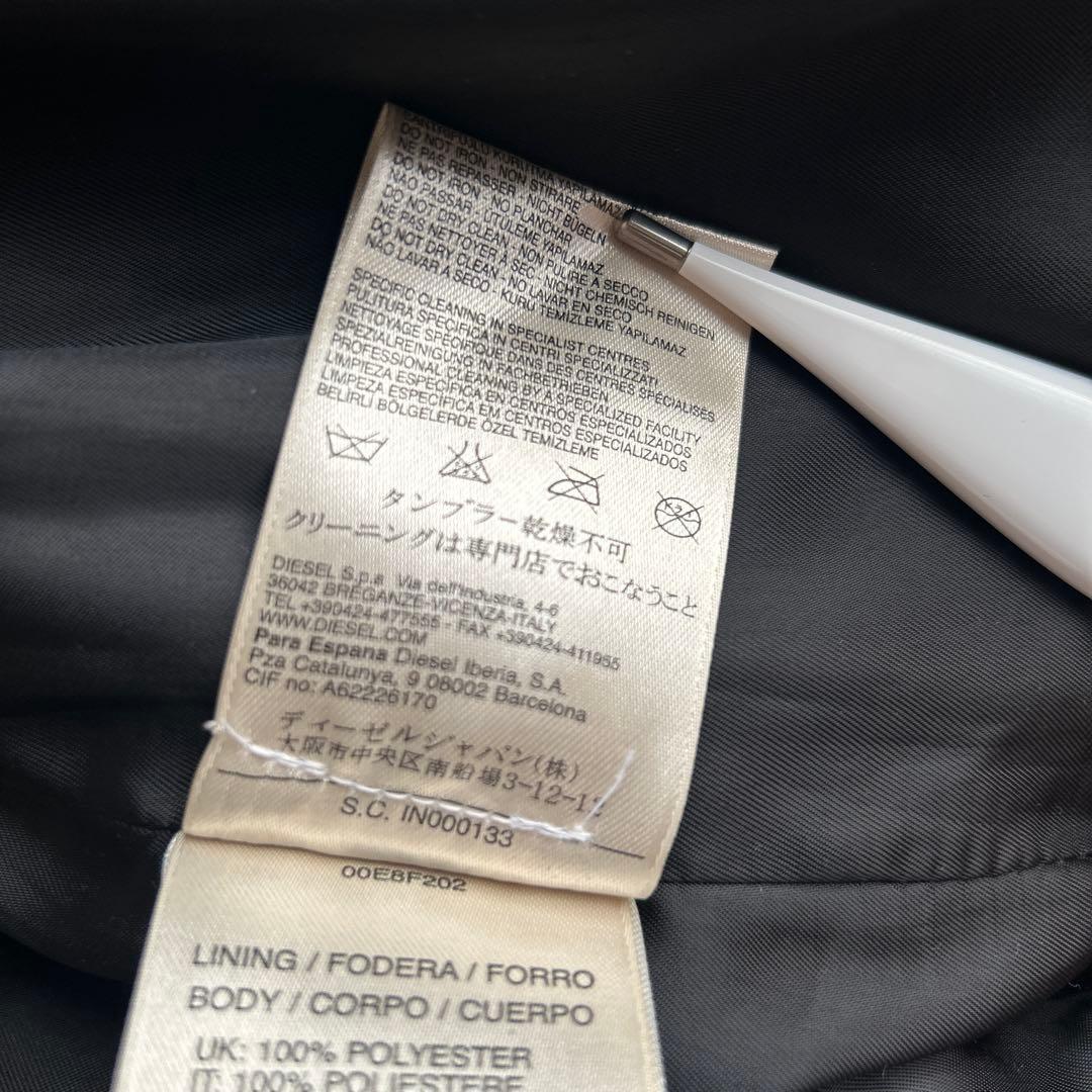 DIESEL ディーゼル ライダースジャケット レザージャケット 本革 ブラック